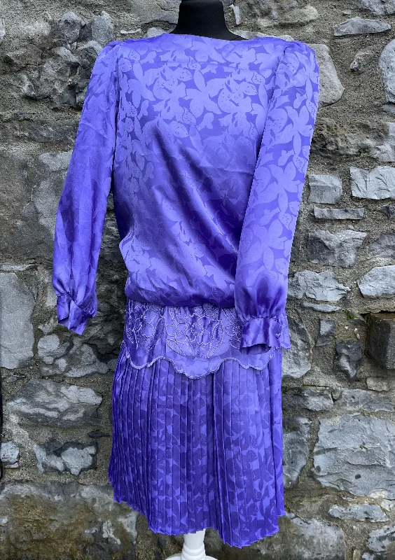 80s purple dress uk 10