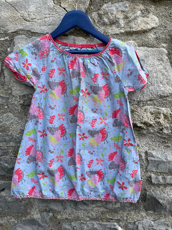 Pigs blue dress  3-4y (98-104cm)