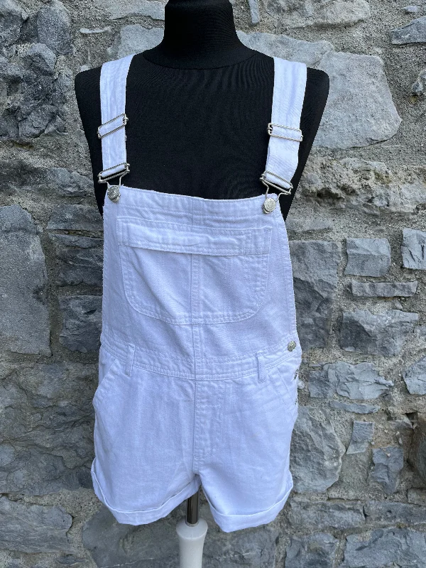 White denim dungarees uk 6-8