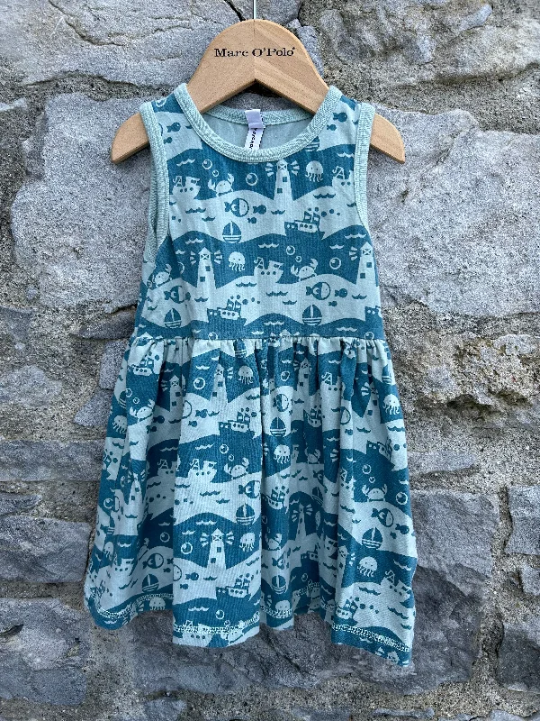 Beach life dress 18-24m (86-92cm)