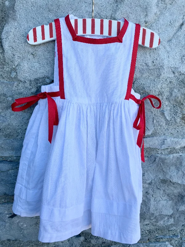 White pinafore    3-6m (62-68cm)