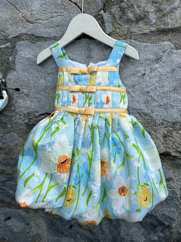 Daffodils blue dress  3-6m (62-68cm)