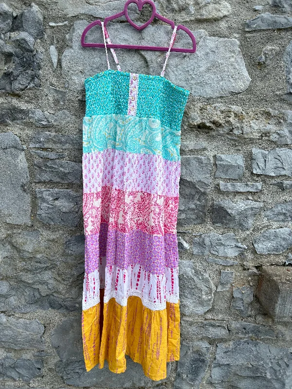 Colourful tiered sundress   9-10y (134-140cm)