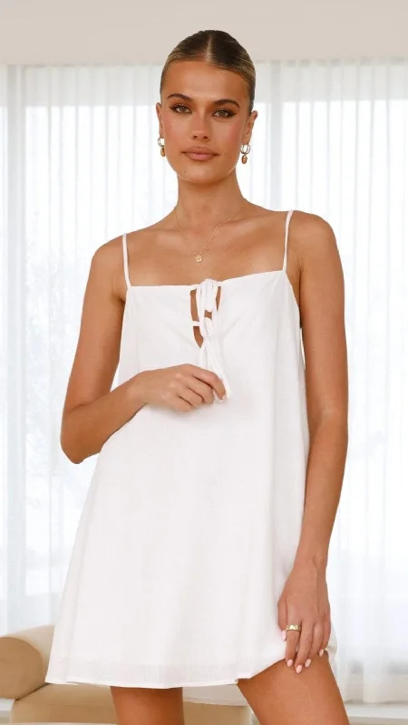 Yumiko Mini Dress - White