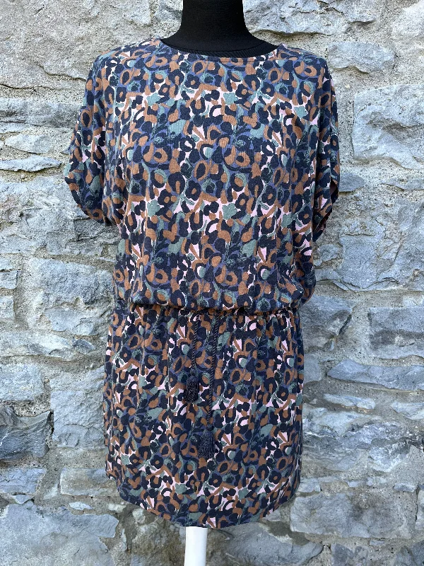 Brown&yellow leopard print tunic uk 10-12