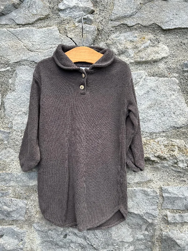 Charcoal waffle tunic  3-4y (98-104cm)