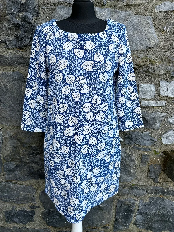 Blue leaves dress uk 12