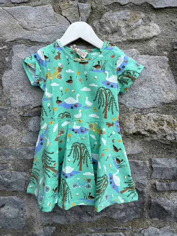 Green pond skater dress  18-24m (86-92cm)