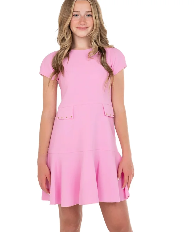 Zoe Ltd. Girls Mallory Dress Pink