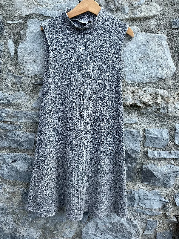 Grey melange dress   9-10y (134-140cm)