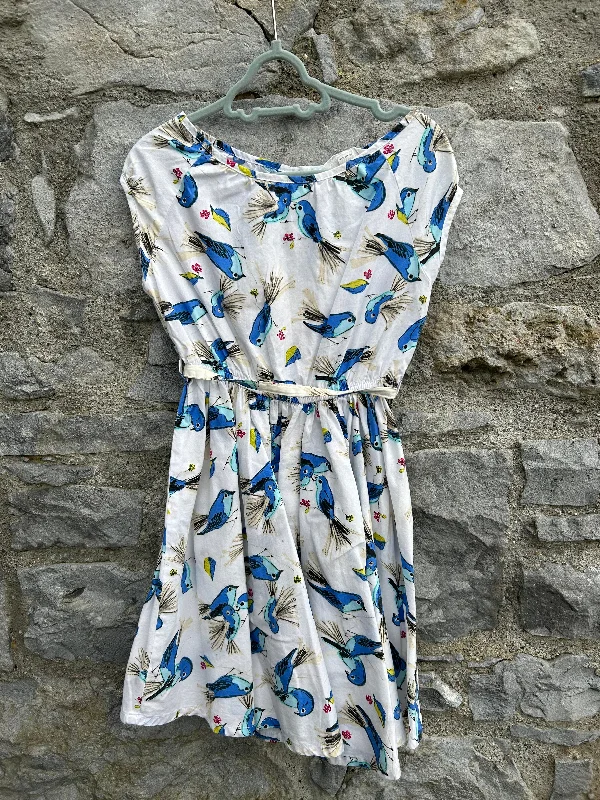 Blue birds dress  4y (104cm)