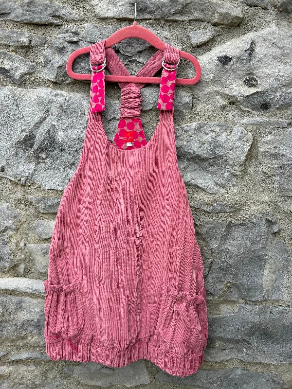 Pink cord pinafore 5-6y (110-116cm)