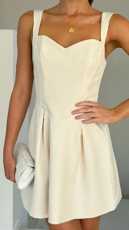 Ally Mini Dress - Cream