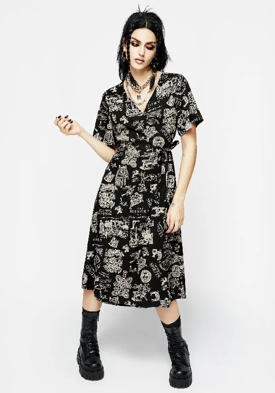 Heresy Wrap Midi Dress