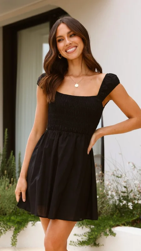 Tamami Mini Dress - Black