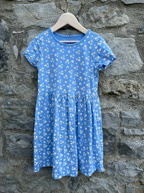 Blue daisies dress   8-9y (128-134cm)