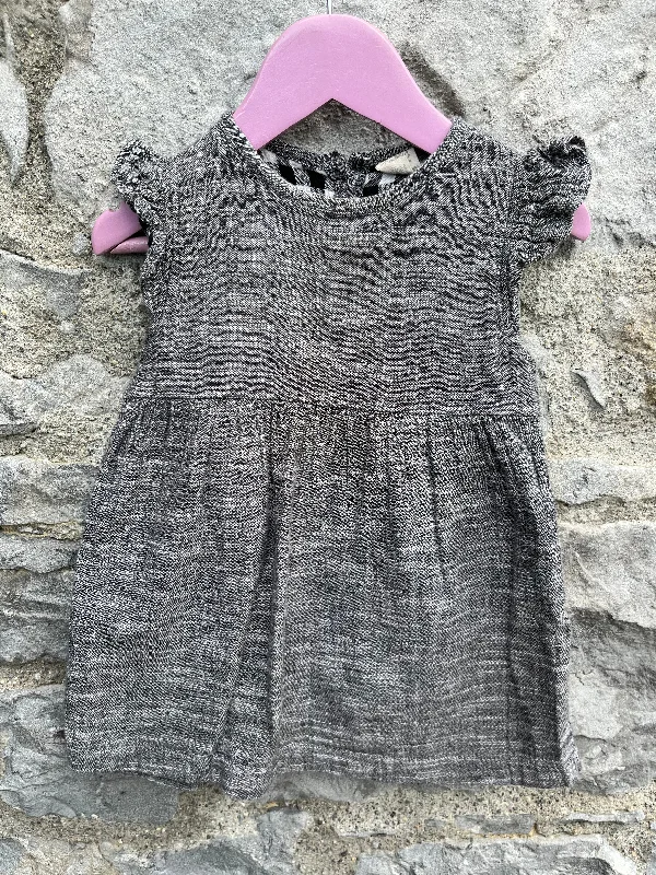 Grey melange dress   12m (80cm)