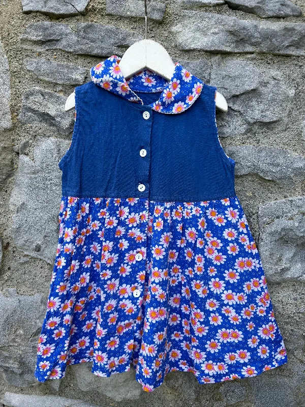 90s floral dress   12-18m (80-86cm)