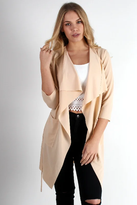 Imogen Nude Waterfall Jacket