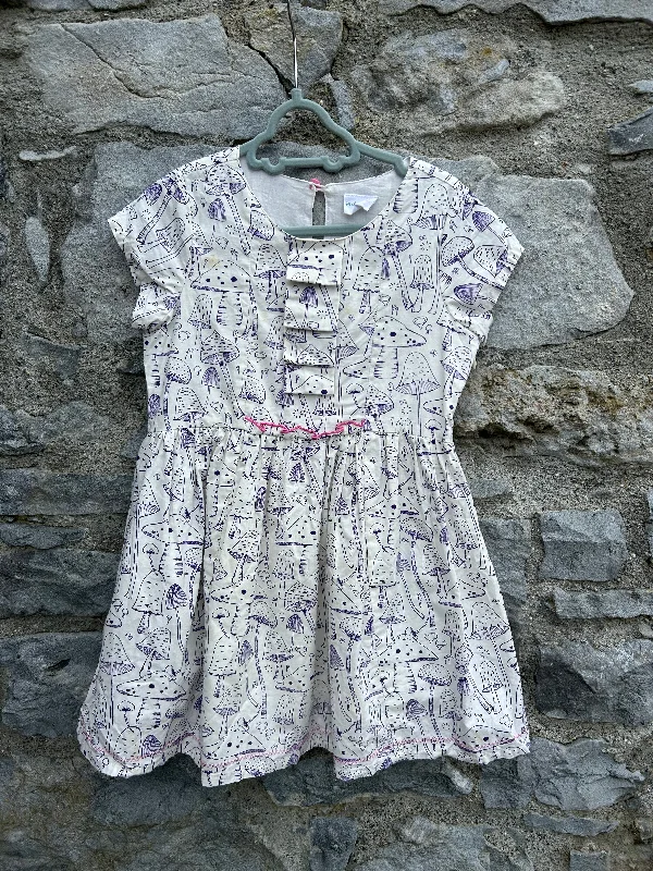 Purple mushrooms dress   5-6y (110-116cm)