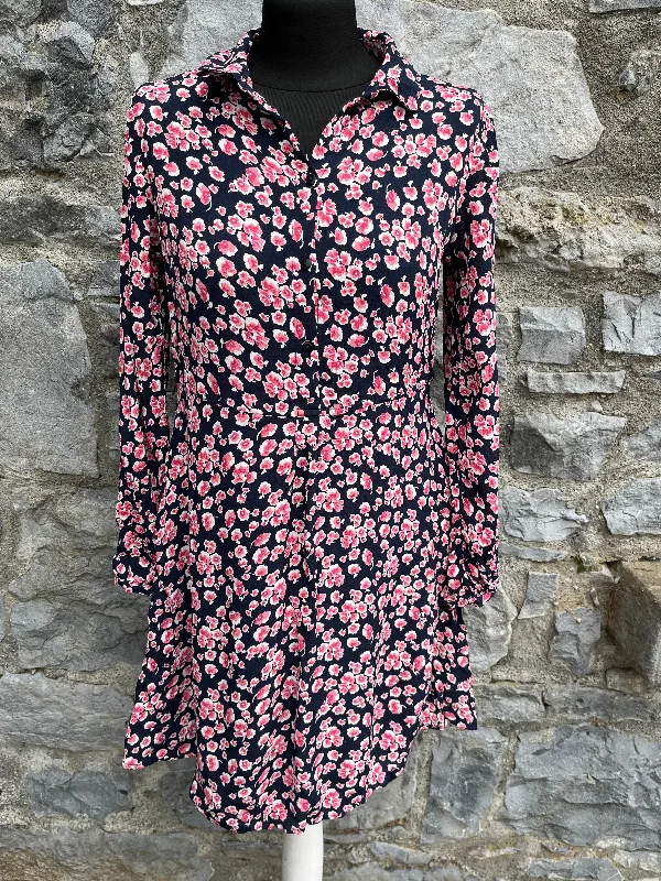 Pink flowers dress uk 8