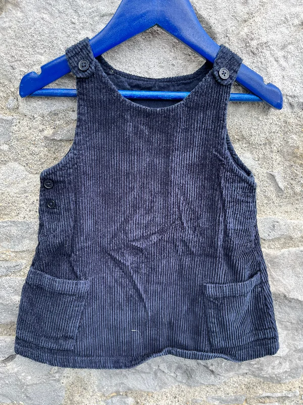 Navy cord pinafore  9-12m (74-80cm)